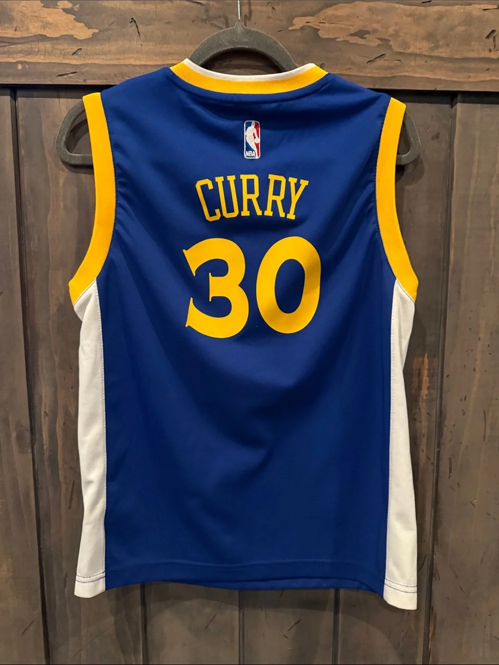 Curry adidas Kids Golden State Warriors Blue & Yellow Jersey #30
